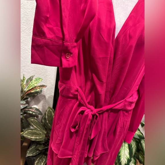 City Chic wrap mini dress plus size XXS/12 - Picture 3 of 8